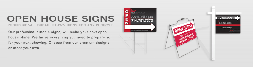 JustClickKW - Keller Williams - Open House Signs Template Section Banner