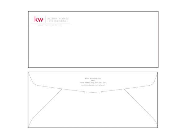 JustClickKW - Keller Williams - Envelope template - kw8-e